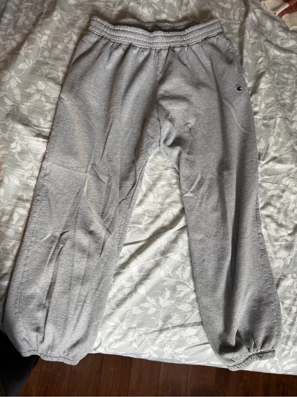 Champion Gray Fleece Joggers with Elastic Ankles